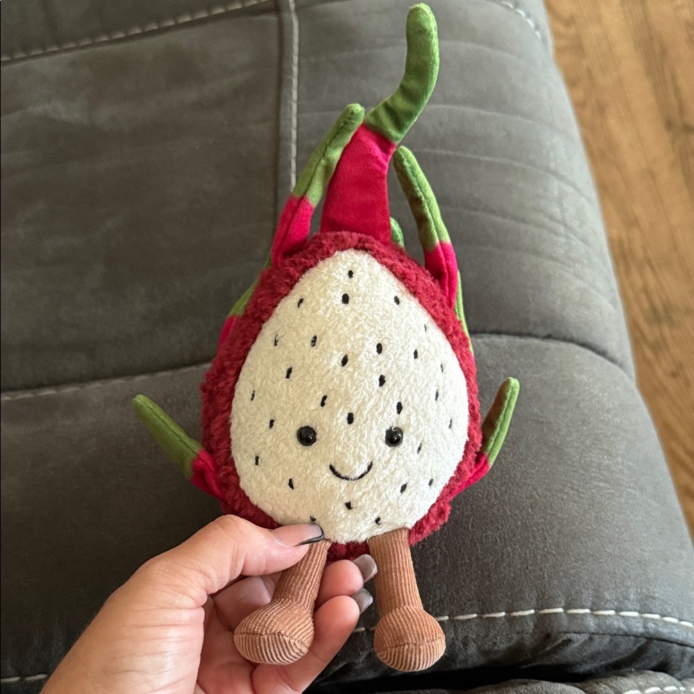 Jellycat Fuzzy Red and Green Plush